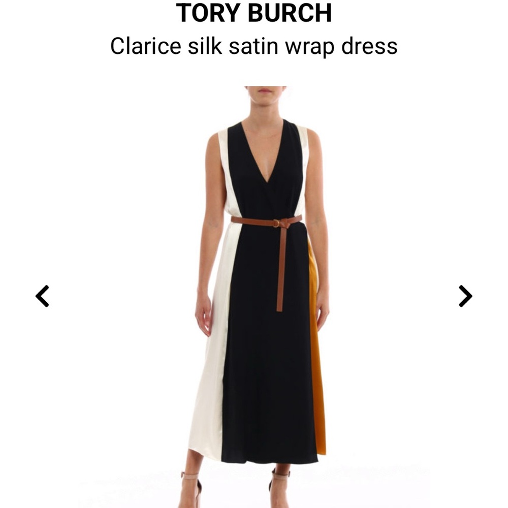 Tory Burch Black and Cream Maxi Dress